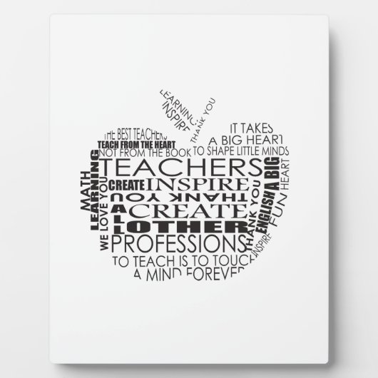 Plaque Photo Cadeaux pour enseignants (Devant)