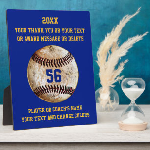 Plaque Photo Cadeaux pour joueur ou entraîneur de baseball, VOS