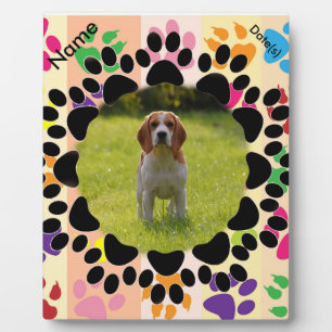 Plaque Photo Cadre à mâchoires pour animaux de compagnie sur pa