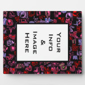 Plaque Photo Cadre Abstrait (Devant)