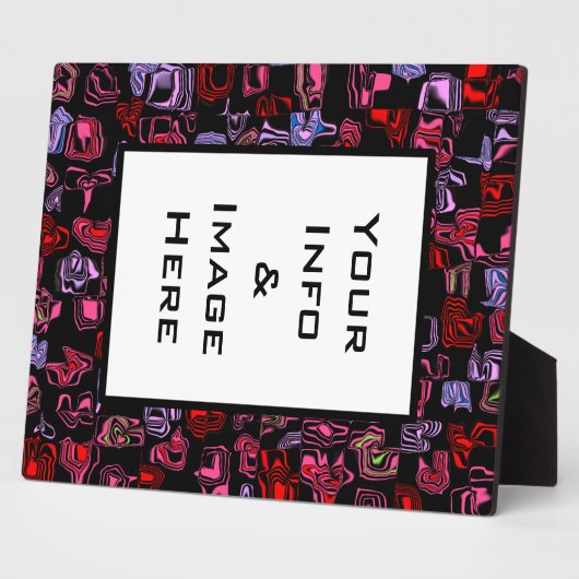 Plaque Photo Cadre Abstrait (Côté)