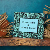 Plaque Photo Cadre Abstrait bleu (Côté)