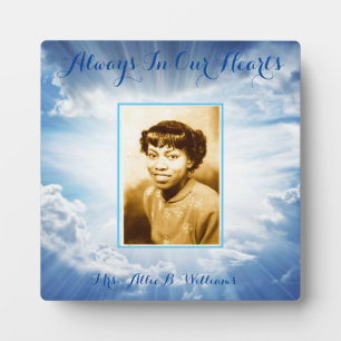 Plaque Photo Cadre commémoratif personnalisé