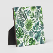 Plaque Photo Cadre d'art tropical Flora (Recto)