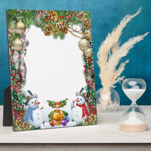 Plaque Photo Cadre de Noël (Côté)