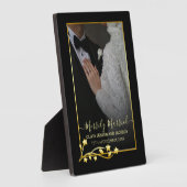 Plaque Photo Cadre de photo de mariage de Noël étoiles de nuit (Côté)