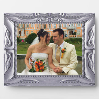 Plaque Photo Cadre en argent fantaisie Ajouter une photo ici Pl