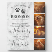 Plaque Photo Cadre en marbre pour souvenir commémoratif d'anima (Devant)