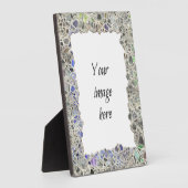 Plaque Photo Cadre en mosaïque bleue (Côté)