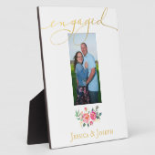 Plaque Photo Cadre fiançailles (Côté)