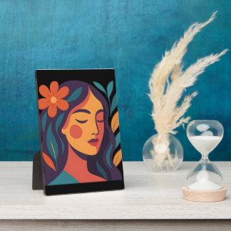 Plaque Photo cadre fille