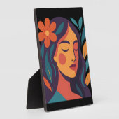 Plaque Photo cadre fille (Côté)