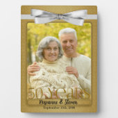 Plaque Photo Cadre photo 5x7 pour les 50 ans de mariage (Devant)
