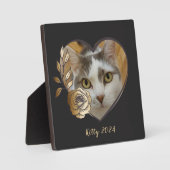 Plaque Photo Cadre photo avec texte sur chevalet (Recto)