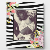 Plaque Photo Cadre photo design moderne zebra rayures (Devant)