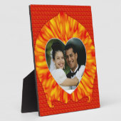 Plaque Photo Cadre photo du coeur brûlé (Côté)