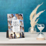 Plaque Photo Cadre photo personnalisé Montage mariage - Blanc<br><div class="desc">Personnalisez simplement votre texte et vos photos et créez un cadeau unique pour vous-même ou pour quelqu'un que vous aimez ! La couleur Arrière - plan peut être changée en n'importe quelle couleur de votre choix !</div>