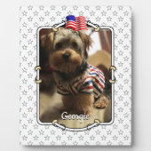 Plaque Photo Cadre photo personnalisé USA American Flag Patriot (Devant)