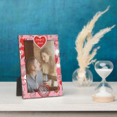 Plaque photo - Cadre vertical - Coeurs Coeurs (Côté)