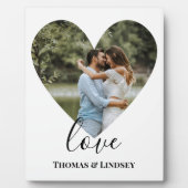 Plaque Photo Cadres cardiaques photo personnalisées Calligraphi (Devant)