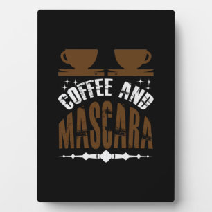 Plaque Photo Café Art Café Et Mascara