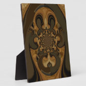 Plaque Photo Café Brown Flux Kaleidoscope Art Imprimer (Côté)