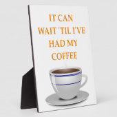 Plaque Photo café du matin (Côté)