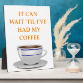 Plaque Photo café du matin (Côté)