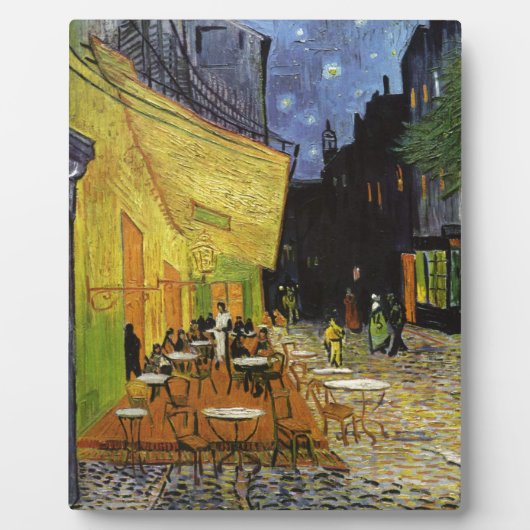 Plaque Photo Café nocturne de Van Gogh (Devant)