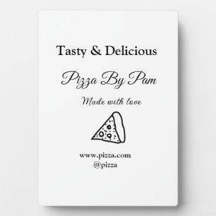 Plaque Photo Café restaurant pizza savoureuse fait avec amour a