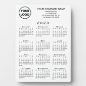 Plaque Photo Calendrier 2023 Texte du logo de l'entreprise sur  (Devant)