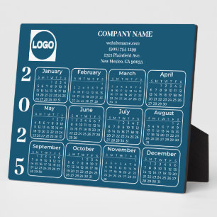 Plaque Photo Calendrier 2025 Personnalisé Nom de l'entreprise e