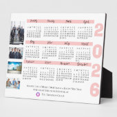 Plaque Photo Calendrier 2025 Photo corporative Noël Nouvel An (Côté)