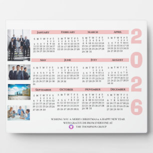 Plaque Photo Calendrier 2025 Photo de Noël et Nouvel An d'entre