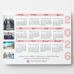 Plaque Photo Calendrier 2025 Photo Entreprise Noël Nouvel An