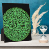 Plaque Photo Calendrier aztèque vert (Côté)