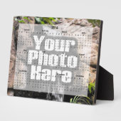 Plaque Photo Calendrier du bureau photo personnalisé 2014 (Côté)