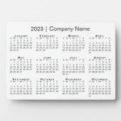 Plaque Photo Calendrier minimum 2023 Nom de l'entreprise Bureau (Devant)