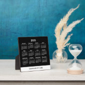 Plaque Photo Calendrier Neon White Desk 2033 par Janz (Insitu)