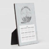 Plaque Photo Calendrier Travel City Année complète 2020 (Côté)