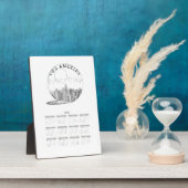 Plaque Photo Calendrier Travel City Année complète 2020 (Côté)