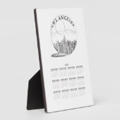 Plaque Photo Calendrier Travel City Année complète 2020 (Côté)