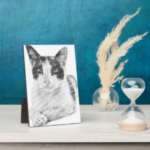 Plaque Photo Calico Pop Halftone