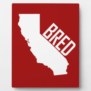 Plaque Photo California Bred