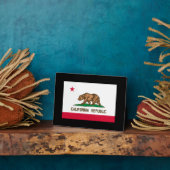 Plaque Photo California State Flag Design (Côté)