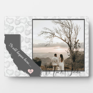 Plaque Photo Californie, Coeur photo