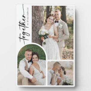 Plaque Photo Calligraphie d'arc moderne Ensemble Photo Mariage