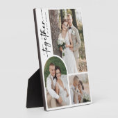 Plaque Photo Calligraphie d'arc moderne Ensemble Photo Mariage (Côté)