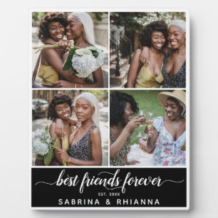 Plaque Photo Calligraphy Best Friends Forever Photo Collage