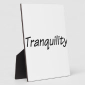 Plaque Photo calme (Côté)